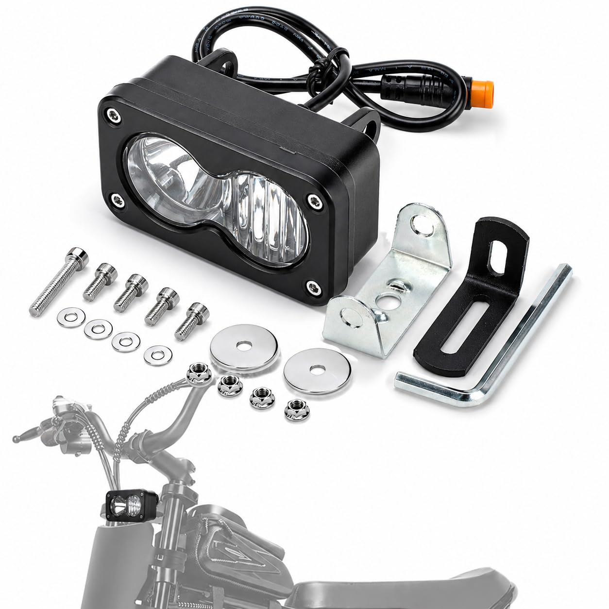 Amazon.com: BEAROLNE LED Headlight Upgrade Kit Waterproof 3 Pin